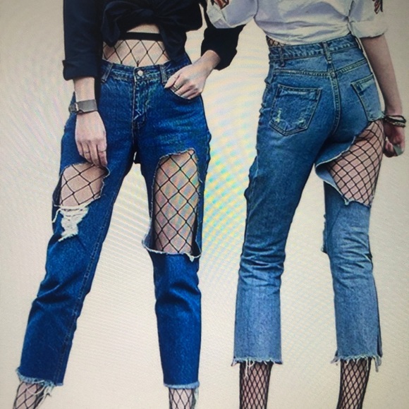 4  pk Fishnet stockings medium - Picture 4 of 6